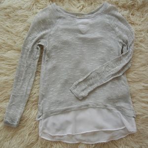 Light Grey Knit Blouse